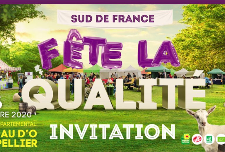 Invitation Inauguration Sud de France fête la Qualité 2020 light